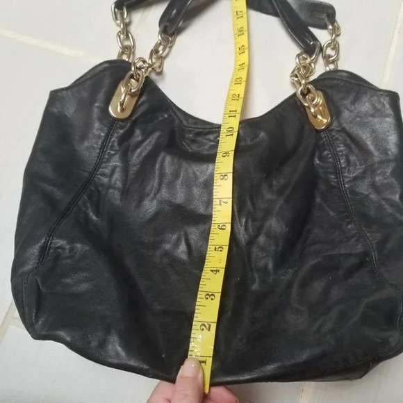 Michael Kors Lilly Black Leather Hobo Bag 35T0GLLT3L - Picture 10 of 15